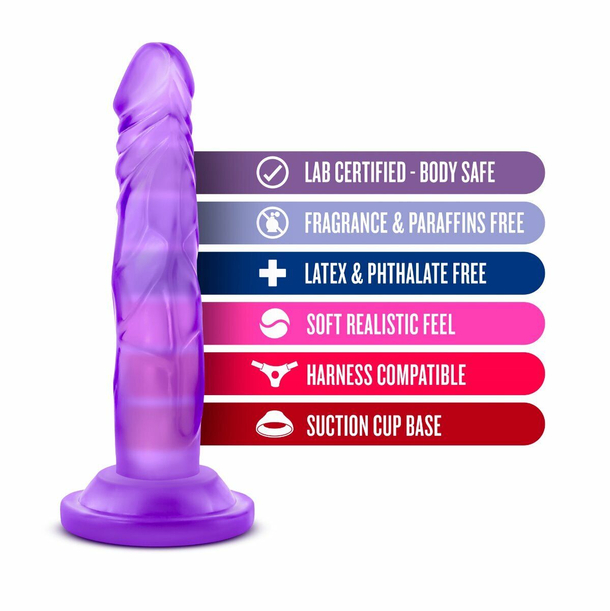 Naturally Yours 5 Inch Mini Cock Realistic Dildo Dong Suction Cup