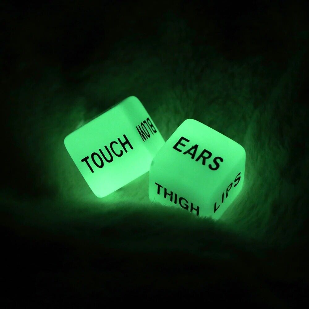 Glow In The Dark Erotic Love Dice Romantic Couple Lover Adult Sex Toy Game