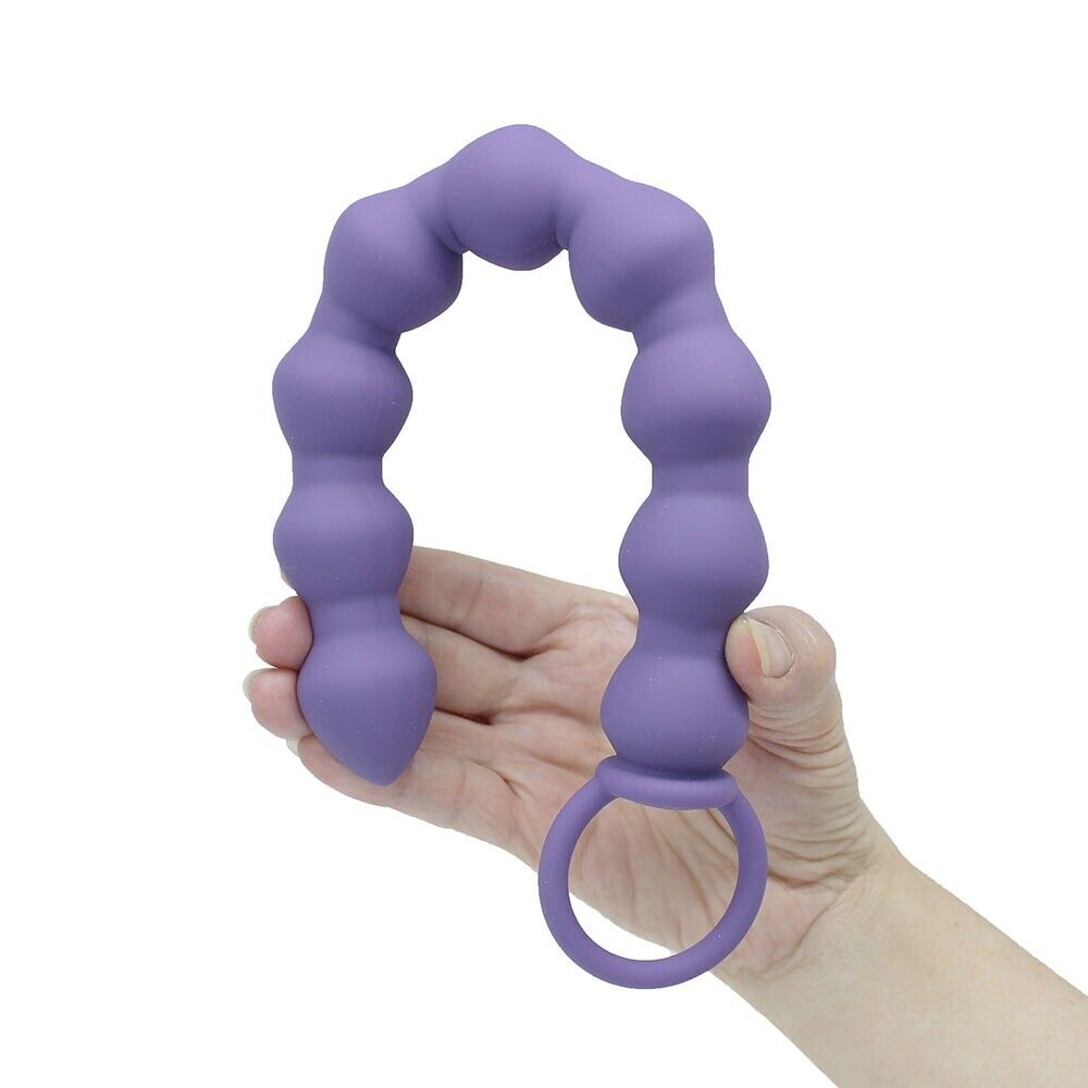 Silicone Bendable Flexible Large Anal Beads Butt Plug Anal Trainer Sex Toys
