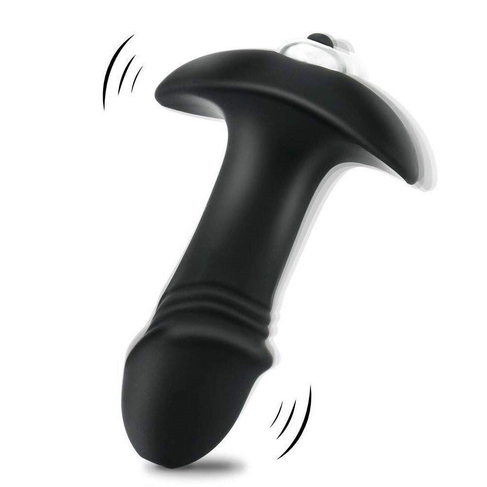 7x Speed Vibrating Silicone Anal Butt Plug Dildo Vibe Vibrator Anal Sex Toys