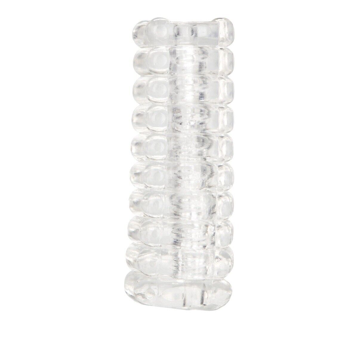 Ribbed Clear Male Masturbator Penis Cock Stroker Masturbation Hand Job Sleeve