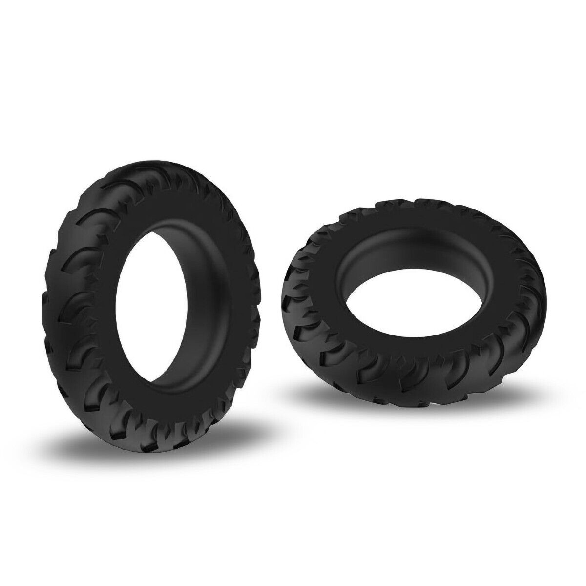 2 Stretchy Silicone Male Penis Enhancer Prolong Delay Sex Cock Ring for Men