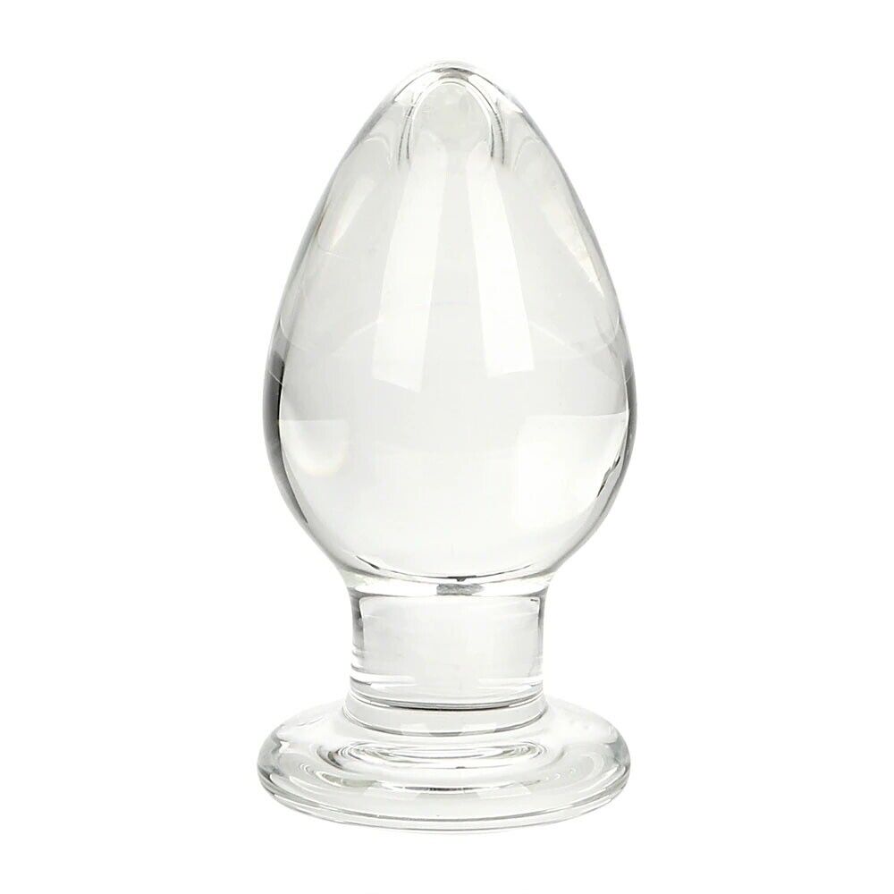 Thick Glass Anal Stretcher Butt Plug Dildo Anal Sex Toys for Men Women Couples