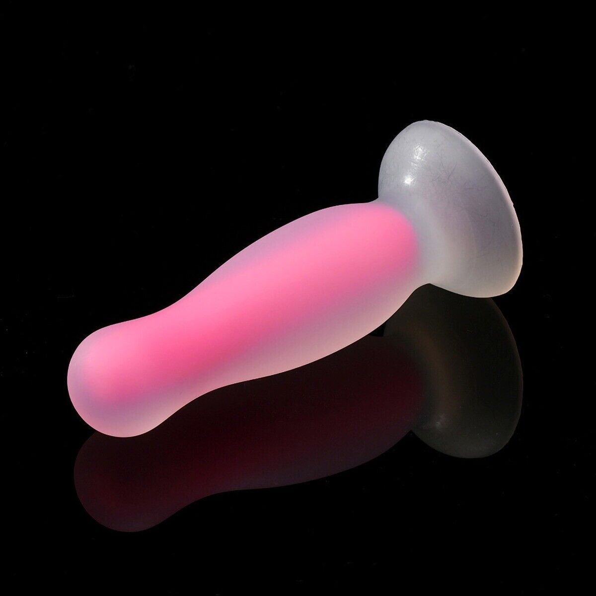 Glow-in-the-Dark Silicone Anal Trainer Butt Plug Dildo Combo Anal Sex Toys
