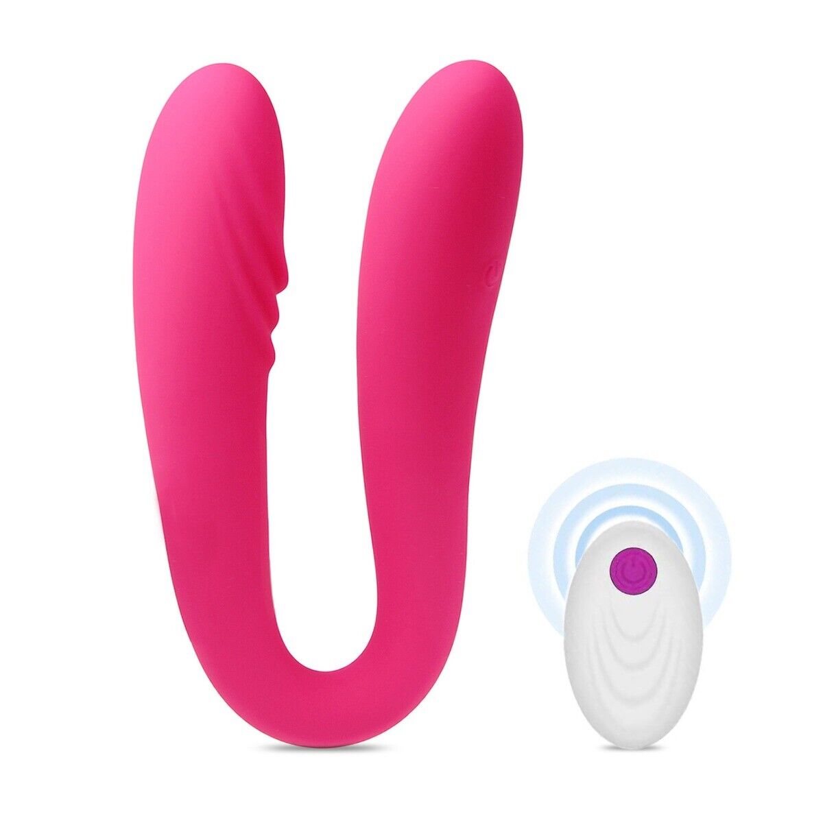 Bendable Double Ended Penetration G-spot Anal Vibrator Dildo Dong DP Sex Toys