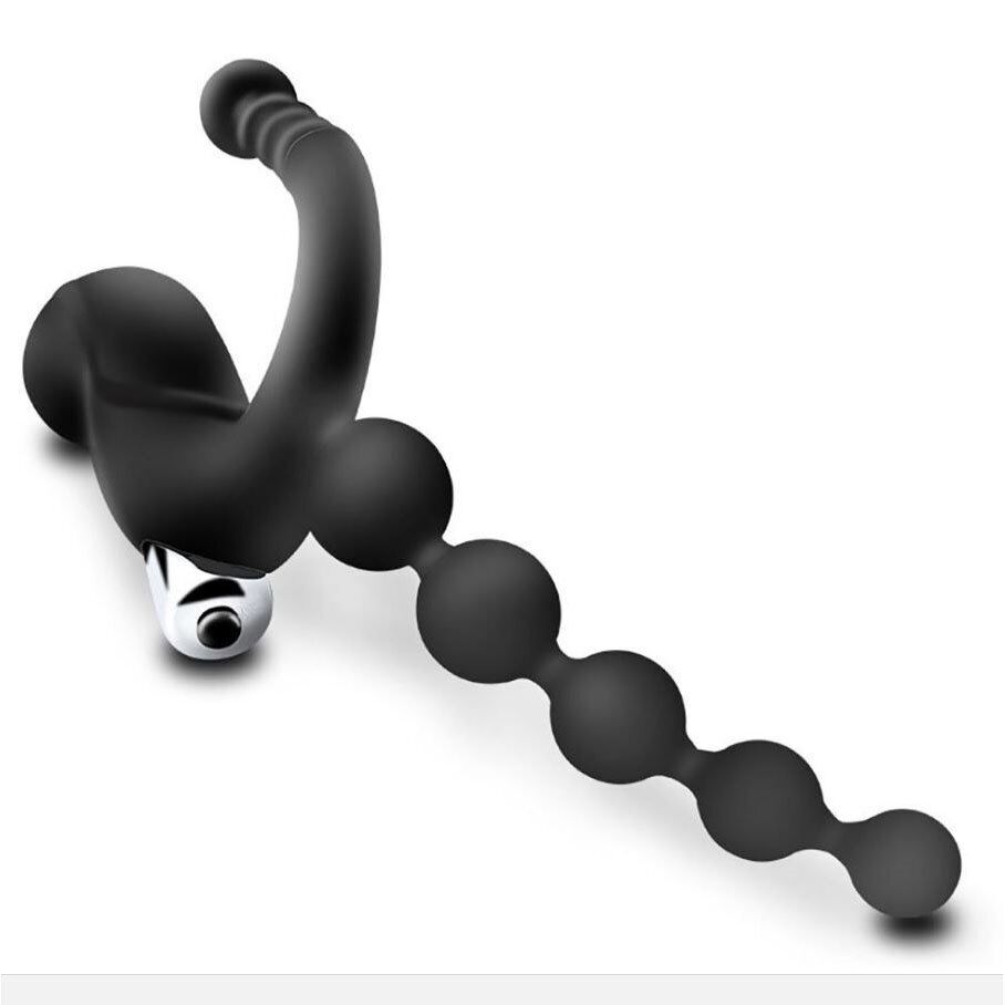 Silicone Vibrating Clit G-spot Anal P-spot Prostate Massager Vibrator Butt Plug