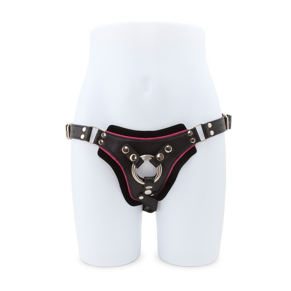 Leather Flamingo Low Rise Strap-On Harness for Dildo Dong Sex-toys for Women