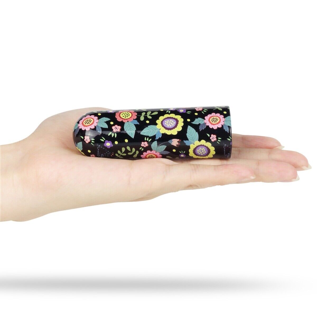 Rechargeable Floral Pattern Power Bullet Vibrator Beginner Sex Toys for Women