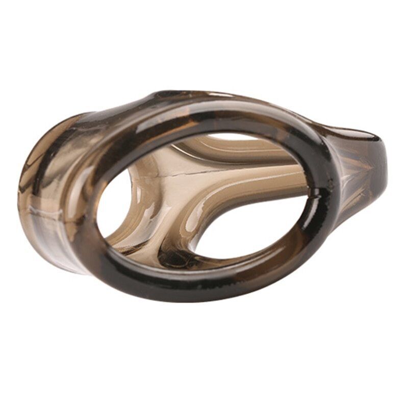 Stretchy Penis Erection Enhancer Cock Ring Cage Sleeve Ball Stretcher Splitter