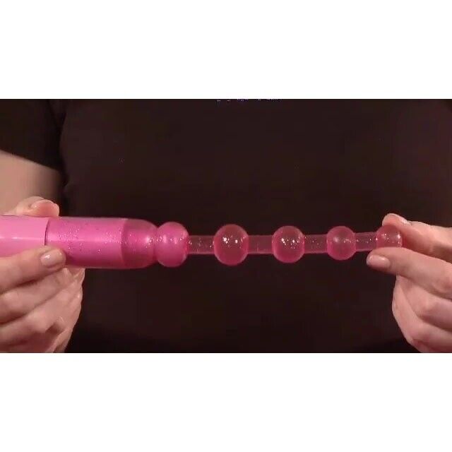 Slim Slender Flexible Bendable Waterproof Vibrating Anal Pleasure Beads Vibrator