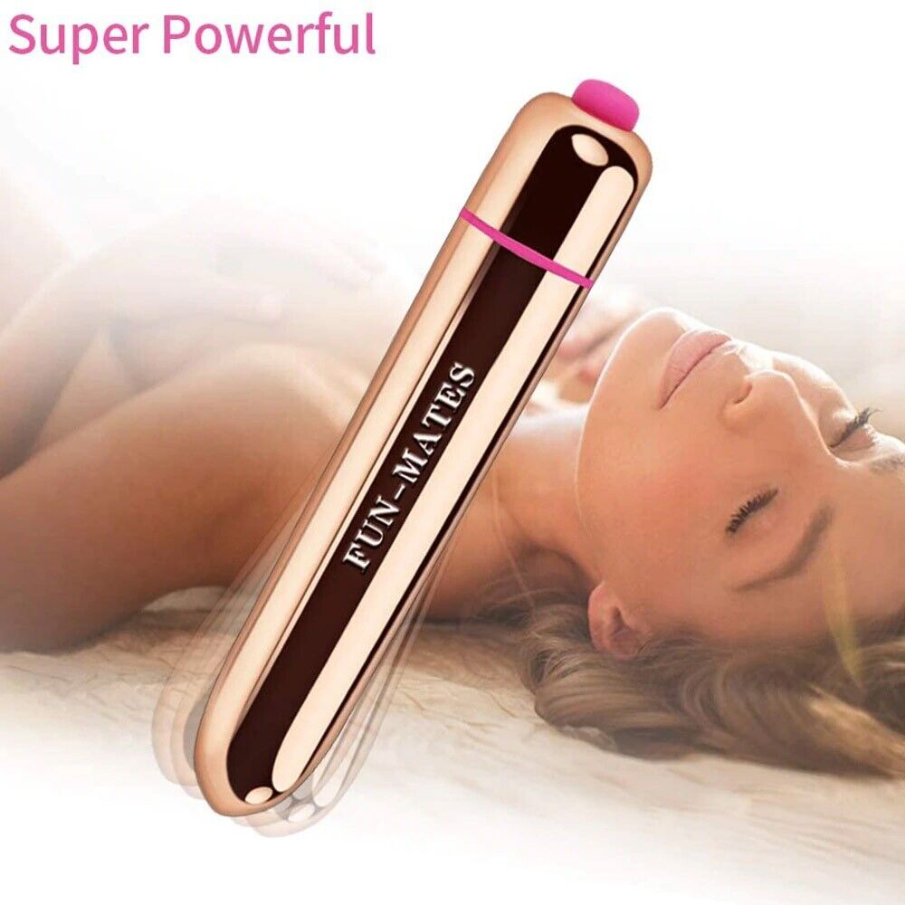 16 Mode Rose Gold Bullet Clit Vibrator Foreplay Sex Toys for Couples Women