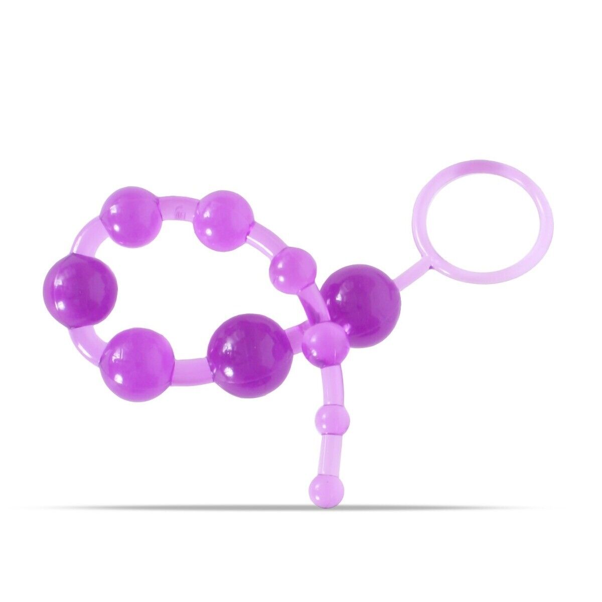 Purple Jelly Beginner Anal Beads Butt Plug Anal Play Training Sex Toys
