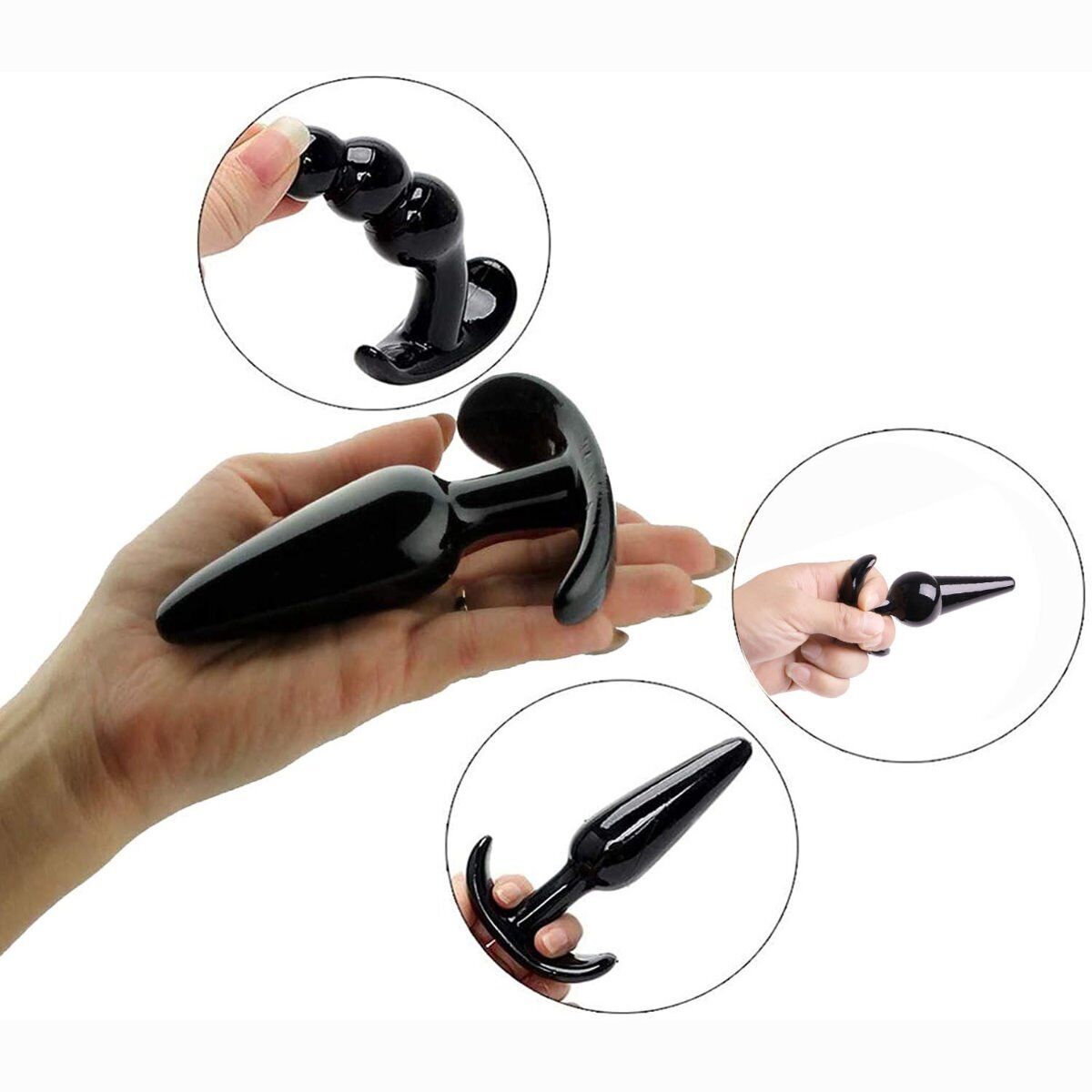 Beginner Anal Beads Butt Plug Anal Trainer Sex Toys for Men Women Couples
