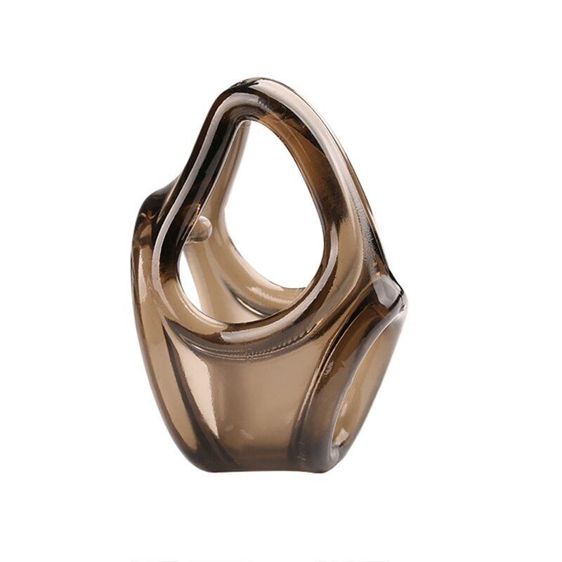 Stretchy Penis Erection Enhancer Cock Ring Cage Sleeve Ball Stretcher Splitter