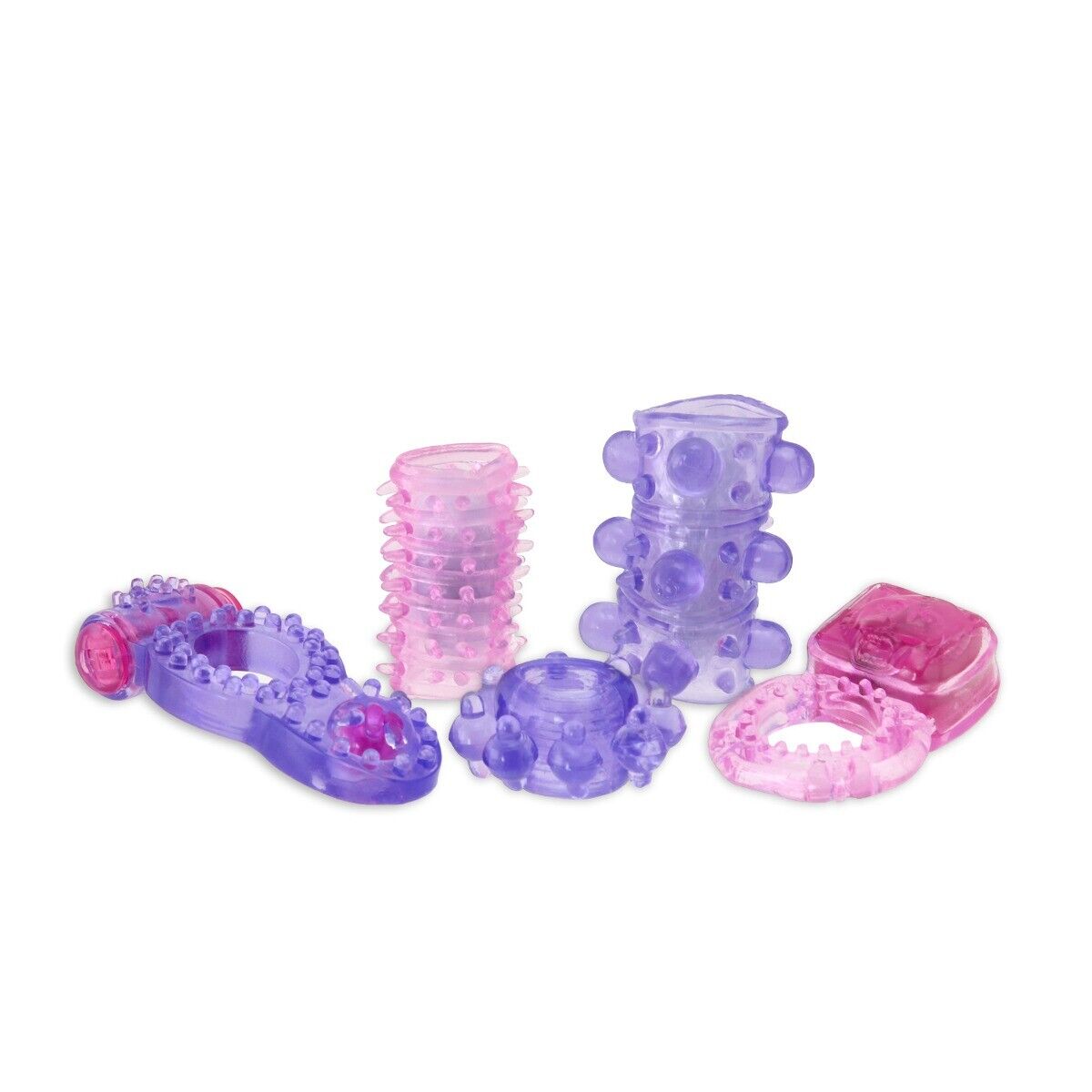 Disposable Stretchy Vibrating Cock Ring Penis Sleeve Sex-toys for Men Couples