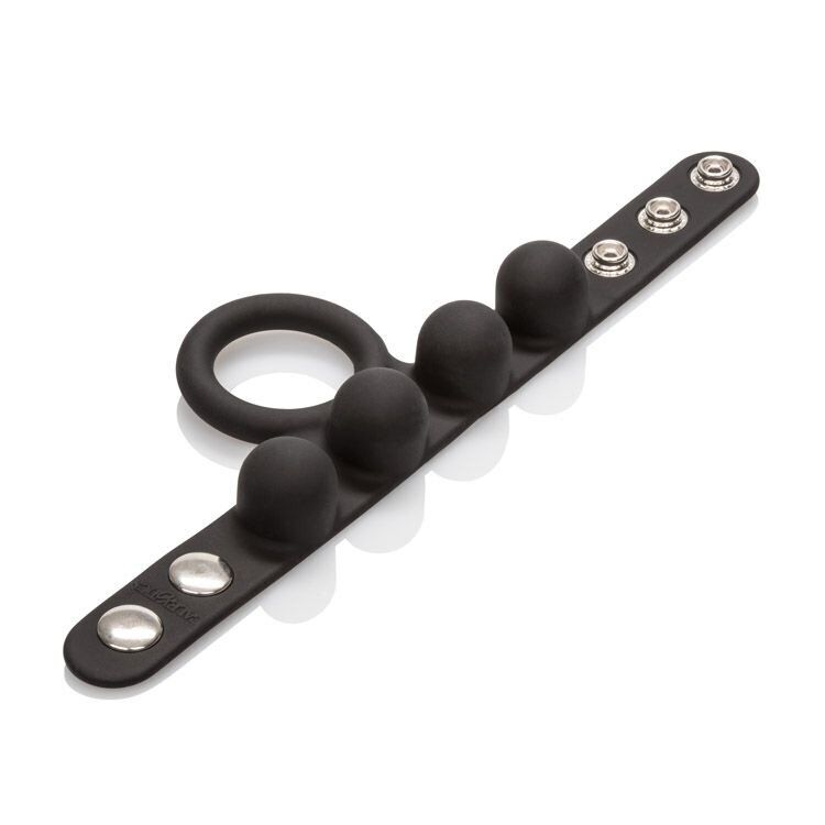 Silicone Stretchy Medium Cock Ring Scrotum Ball Stretcher with Added Weight