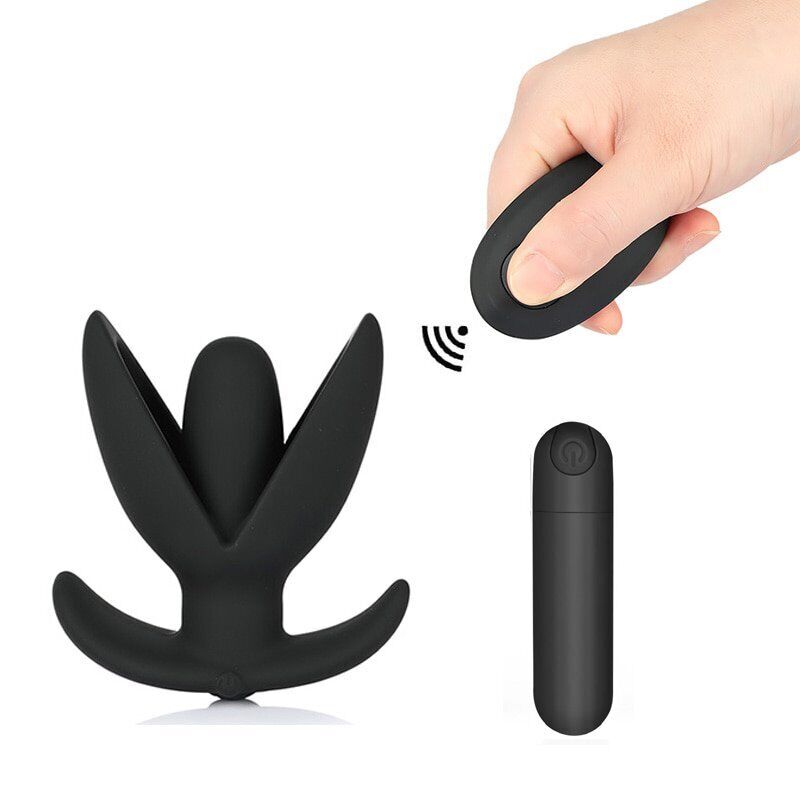 Wirelss Remote Control Ass Anchor Rechargeable Vibrating Anal Butt Plug Vibrator