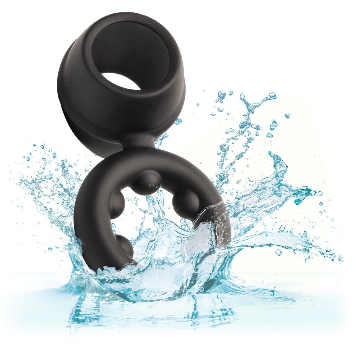 Alpha Soft Liquid Silicone Dual Support Magnum Male Penis Cock Ball Scrotum Ring
