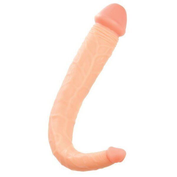 Maxx Men 15" Curved Double Dong Double Ended Dildo Dildoe Dildos DP Anal Sex Toy