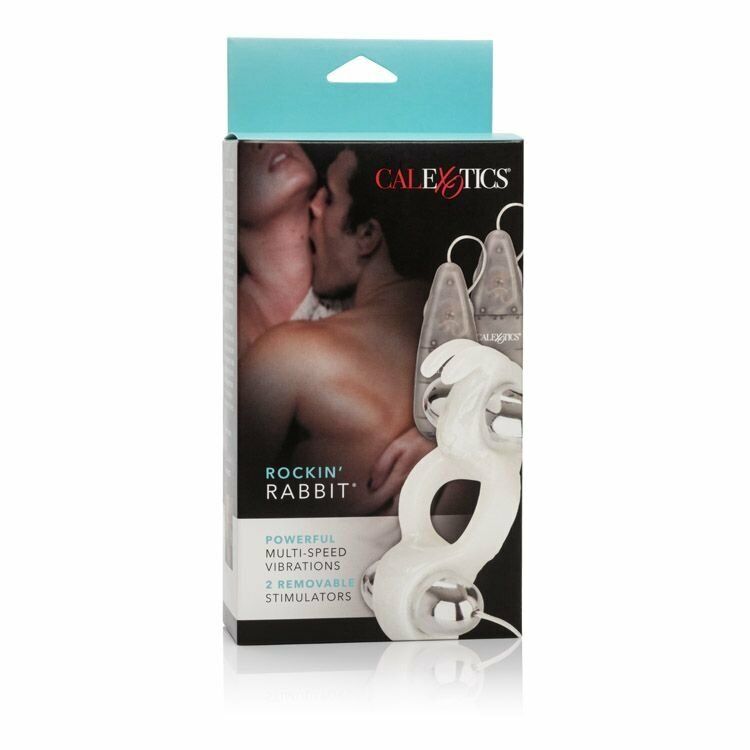 Rockin Rabbit Dual Bullet Vibe Vibrating Penis Cock Ring Couple Climax Sex Toy