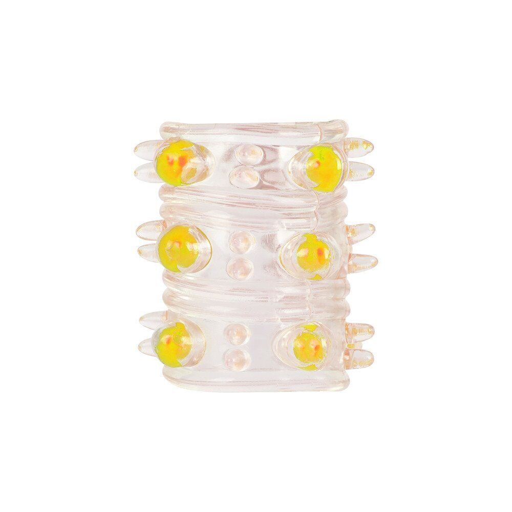 2pk Beaded Stimulating Texture Penis Cock Sleeve Ring Sex-toys for Couples Men