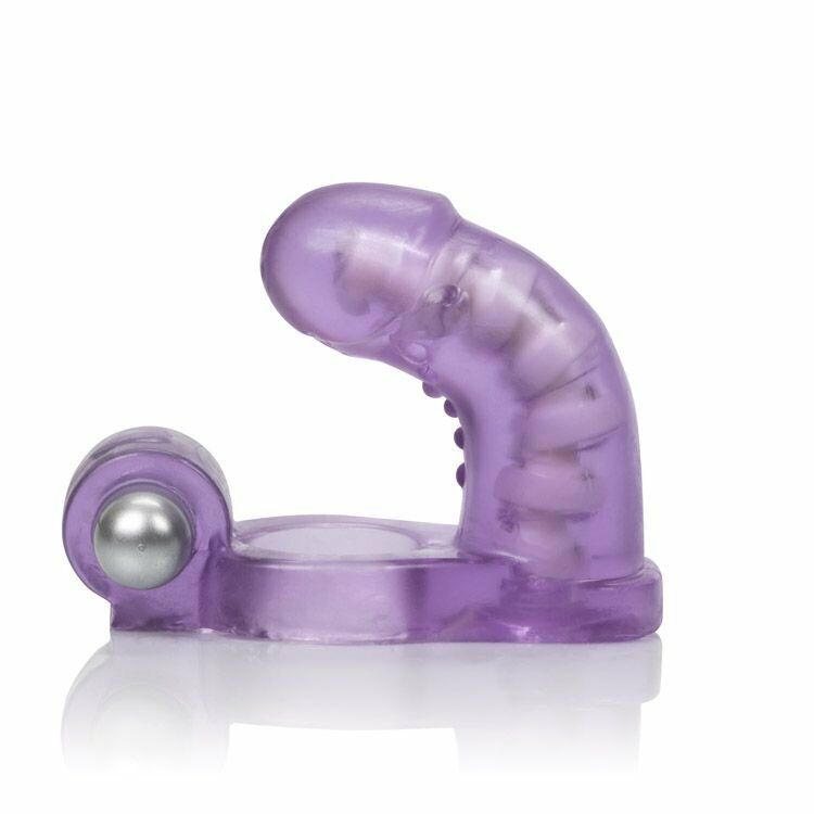 Vaginal Anal Double Penetrator Penetration DP Sex Toy Vibrating Penis Cock Ring