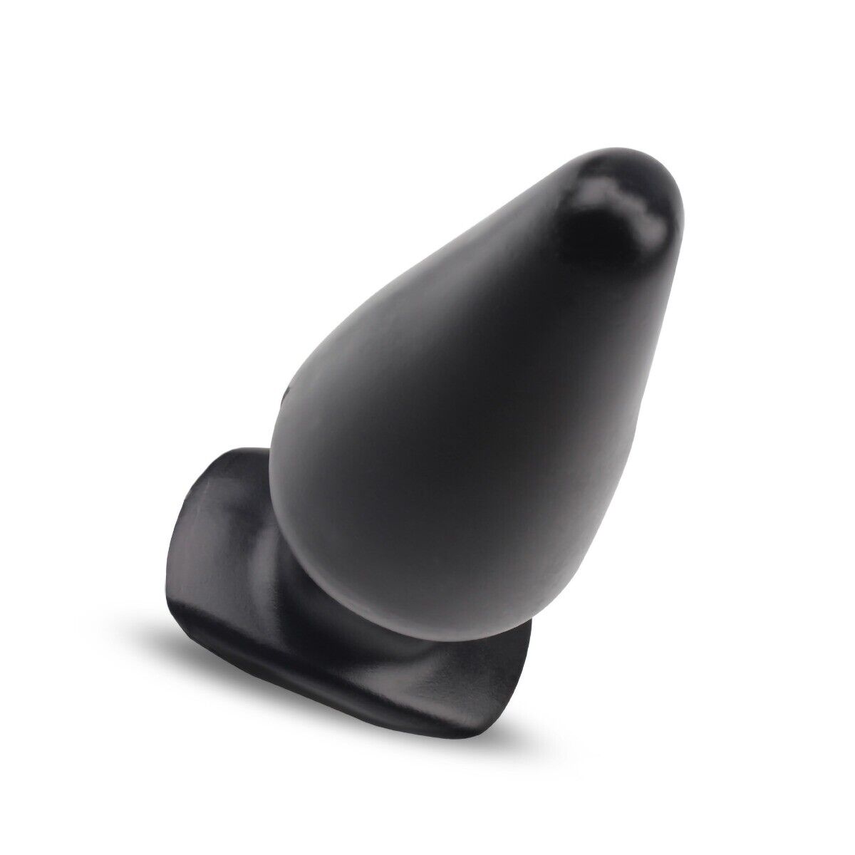 Soft Smooth Flexible 5" Black Anal Butt Plug Anal Play Training Sex Toy