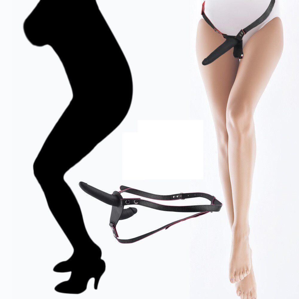 Silicone Double Penetration Ended Dildo Strap-on Harness Lesbian Sex Toys