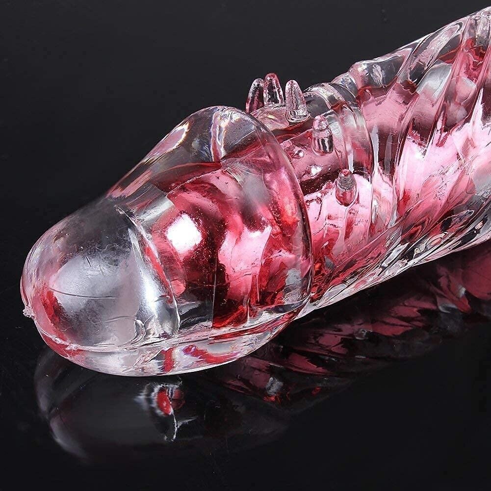 Soft Jelly Multi-speed Realistic G-spot Anal Vibrator Dildo Women Sex Toys