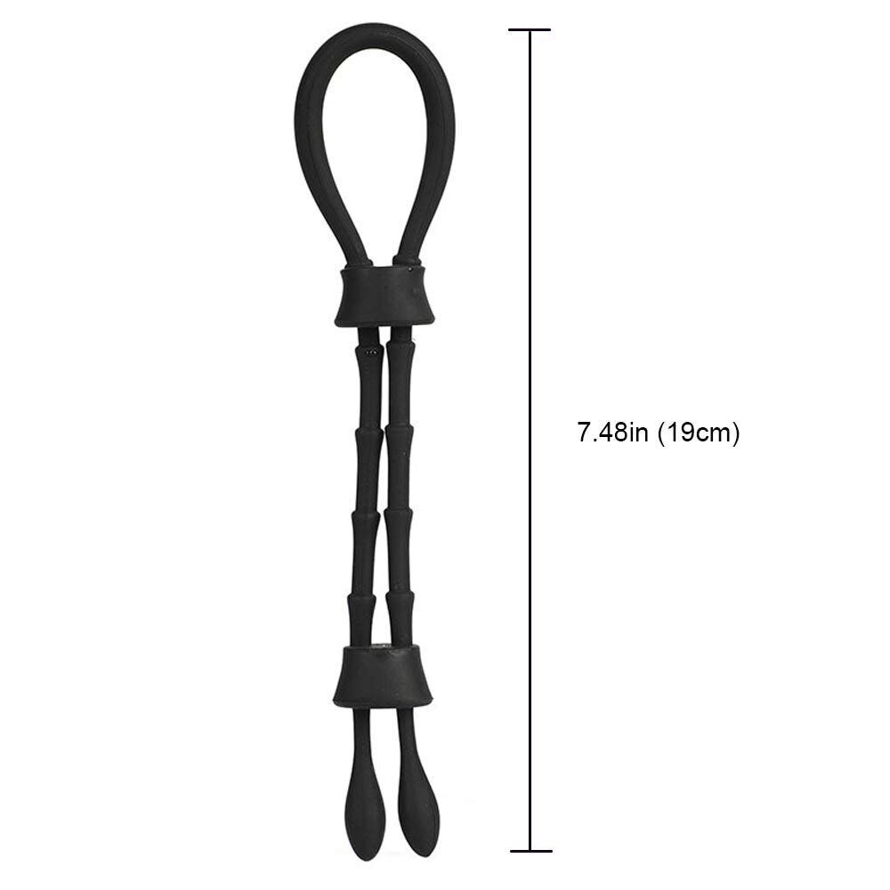 Silicone Lasso Male Erection Keeper Enhancer Prolong Delay Penis Cock Ring
