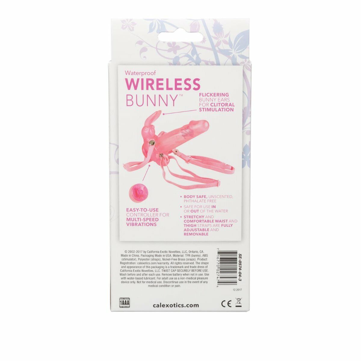 Wireless Bunny Handsfree Strap On Vibrator G-spot Clitoral Climax Vibe Dildo