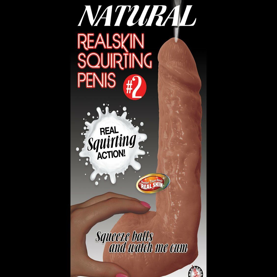 6" Black Realistic Ejaculating Squirting G-spot Anal Dildo Dong Cock with Balls