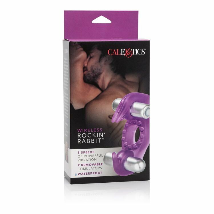 Rockin' Rabbit Dual Vibe Bullet Couple Orgasm Vibrating Penis Cock Ring Sex Toy