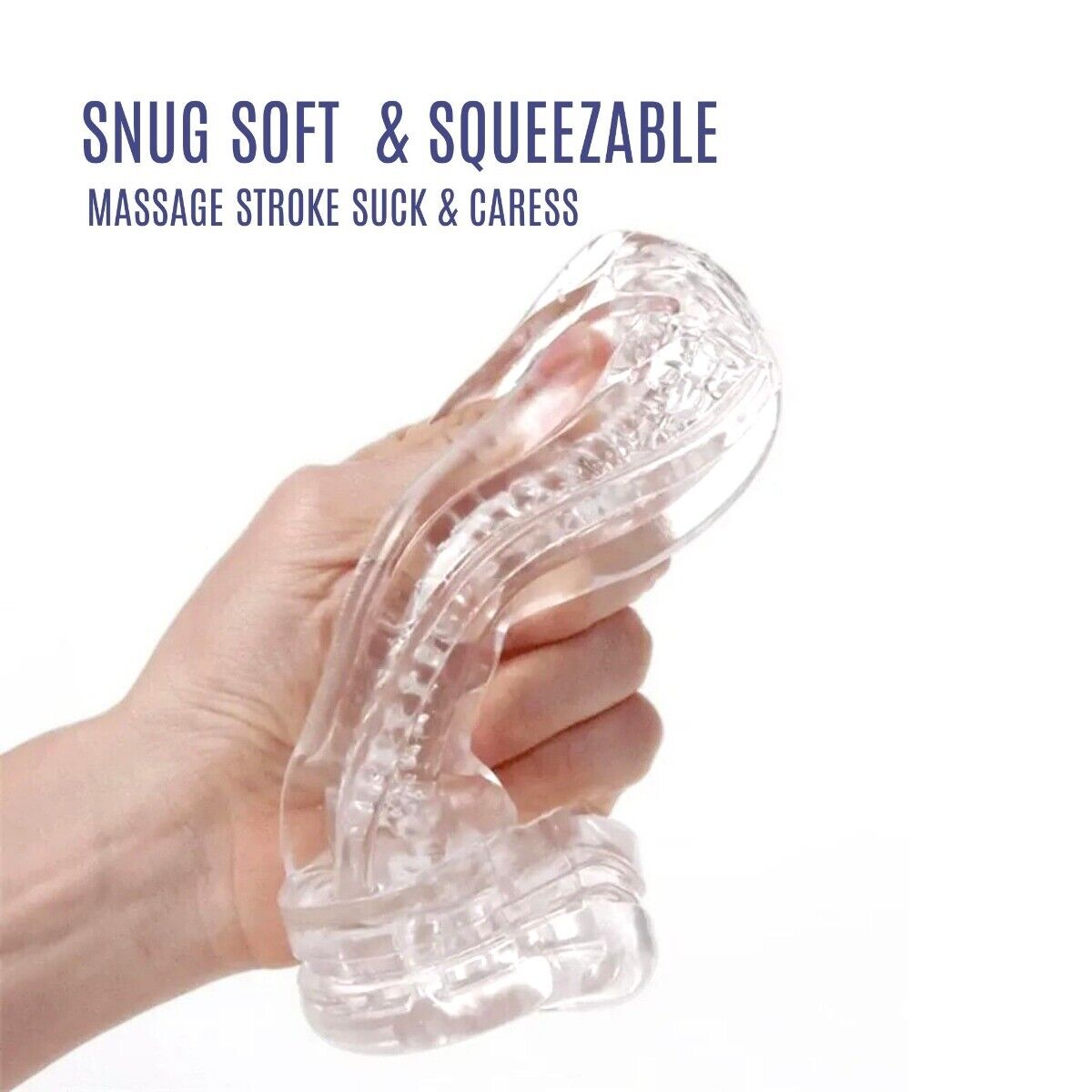 Clear Cock Stroker Sleeve Male Masturbation Masturbator Sex Stamina Training Cup