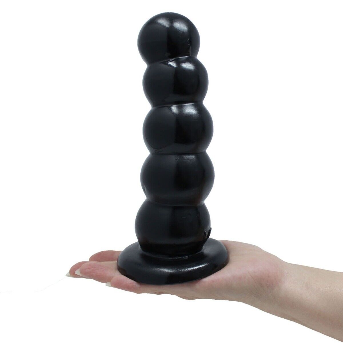 Soft Bendable Squeezable XL Extra Large Anal Butt Plug Beads Dildo Suction Cup