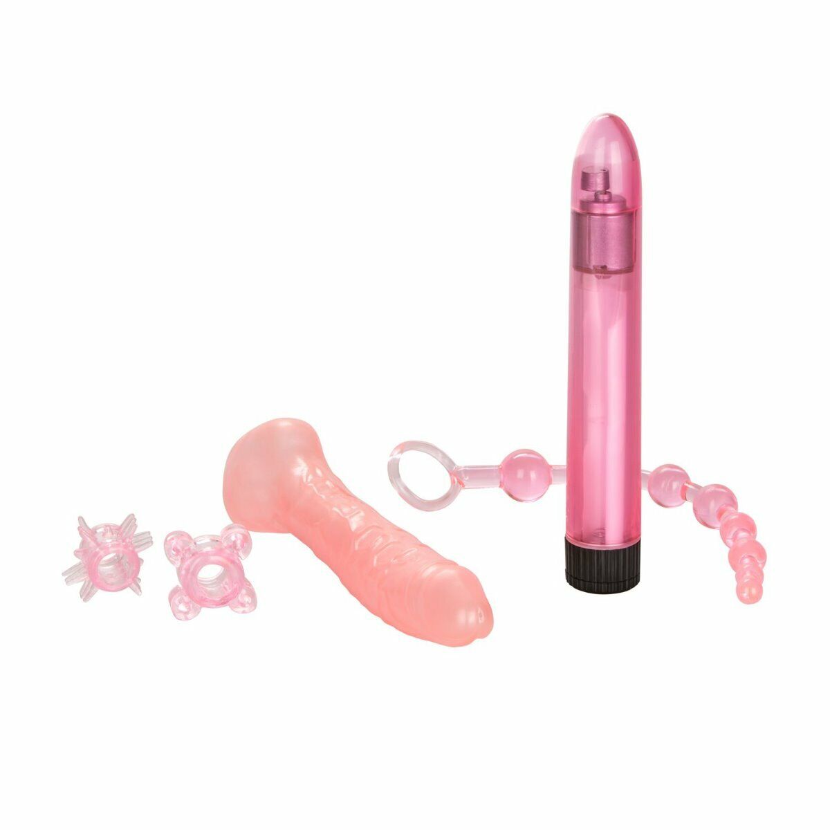 Couple Lover Sex Toy Kit Realistic Vibrator Vibe Sleeve Anal Beads Cock Ring