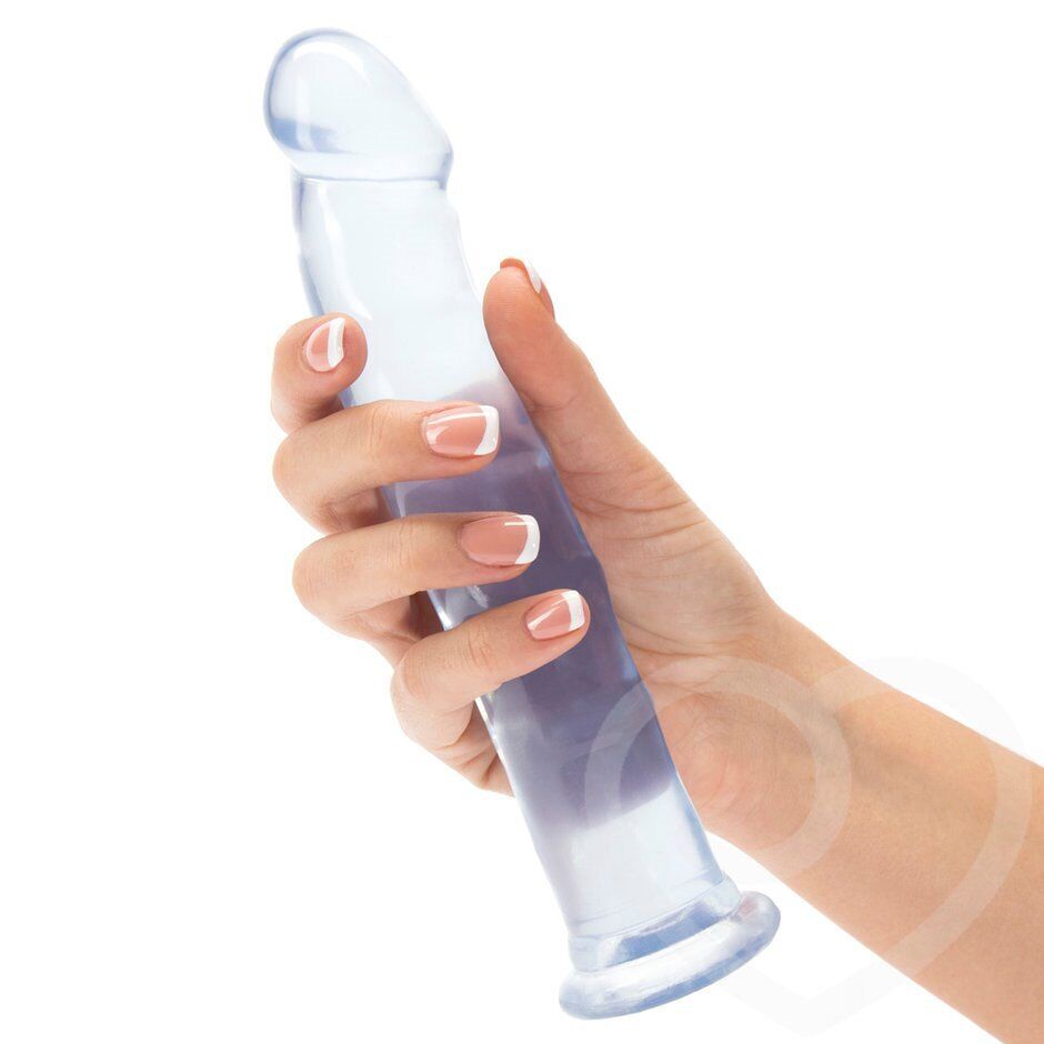 Jelly Jewels 8" Realistic Anal G-spot Dildo Butt Plug with Suction Cup