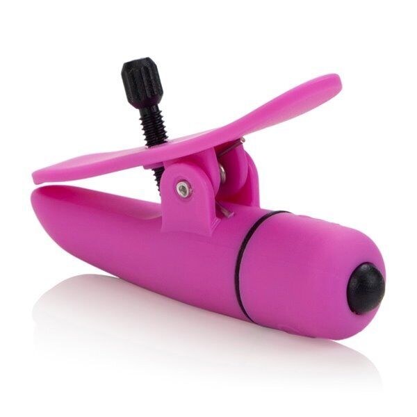 Wireless Cordless Vibrating Nipple Clamps Breast Nipple Play SM Bondage Sex Toy