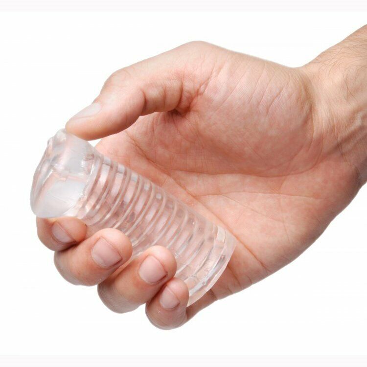 Mini Ribbed Pocket Pussy Stroker Sleeve Male Masturbators Sex Toys for Men