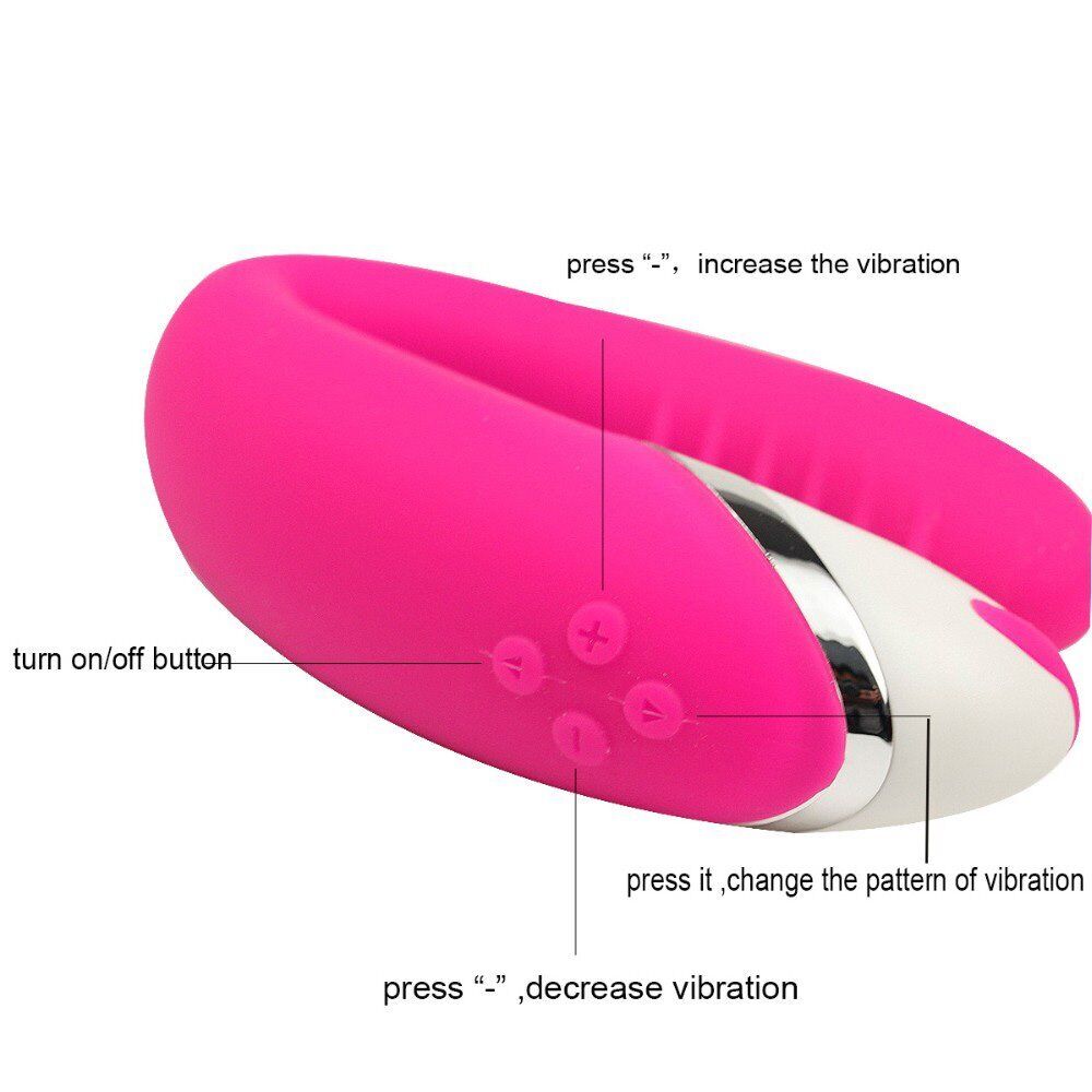 Rechargeable Wearable Couple Lover Clit G-spot Vibrator Vibe Dildo Sex Toys