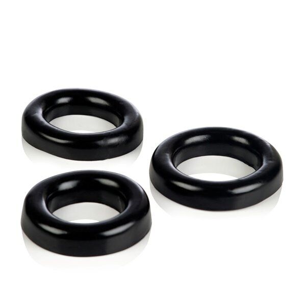 Colt 3 Rubber Cock Ring Set S M L Male Penis Erection Enhancer Prolong Delay Sex