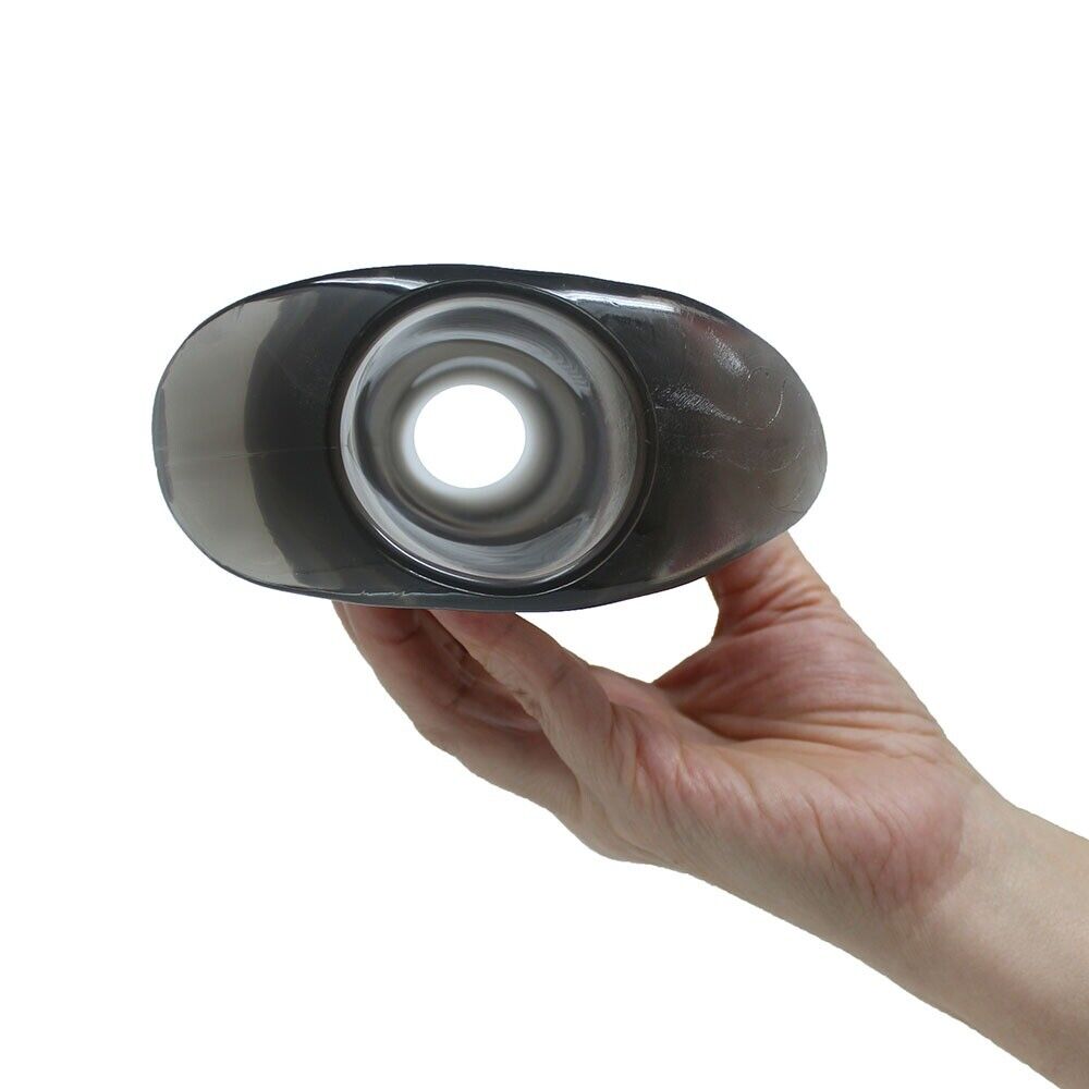 Peep Hole Hollow Double Tunnel Anal Butt Plug Dilator Expansion