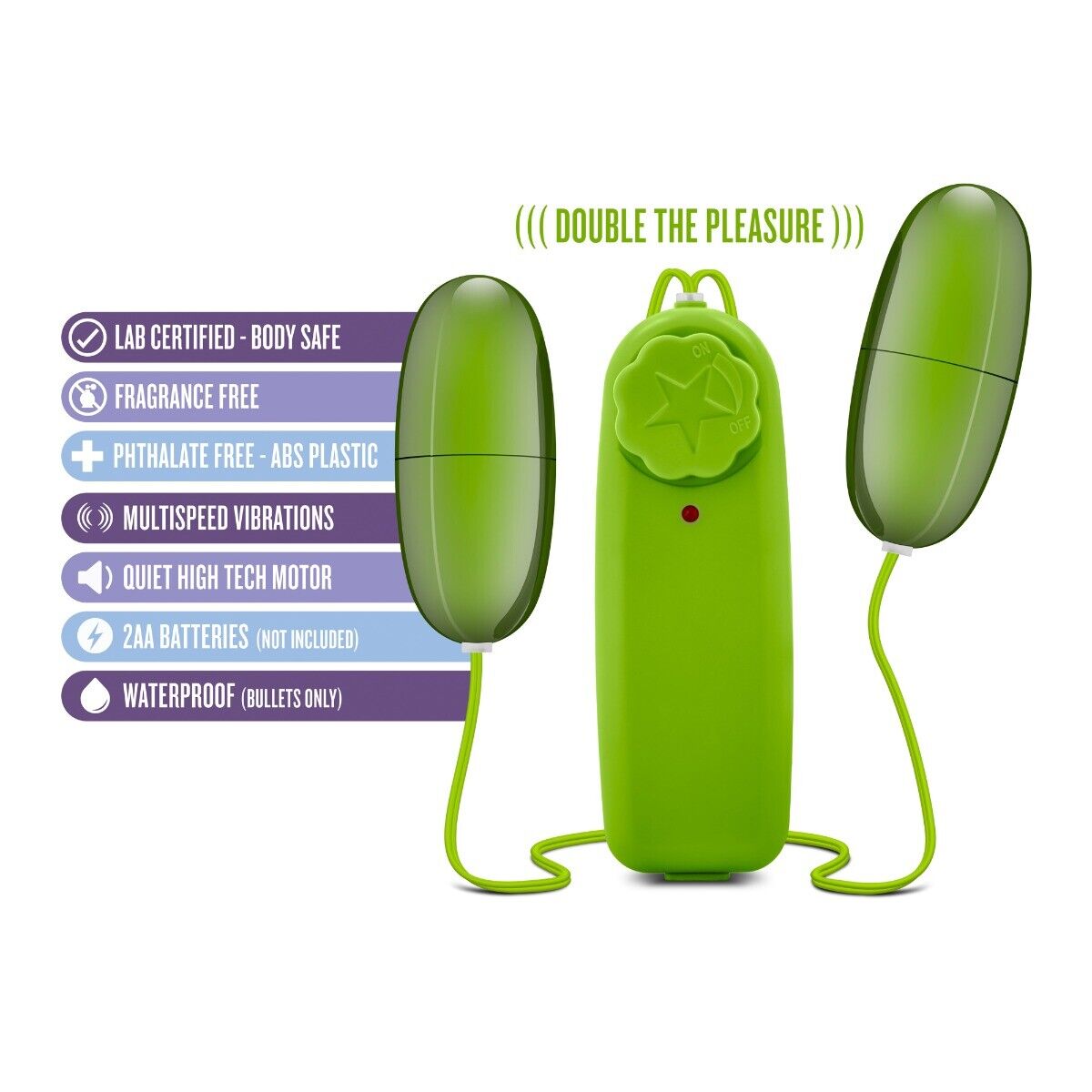 Vibrating Double Vaginal Anal Egg Bullet Vibrator Foreplay Sex Toys for Couples