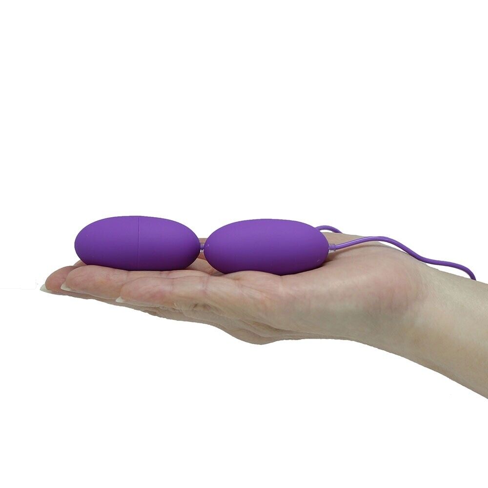 USB Powered Vibrating Double Dual Egg Bullet Clit Anal G-spot Vibe Vibrator