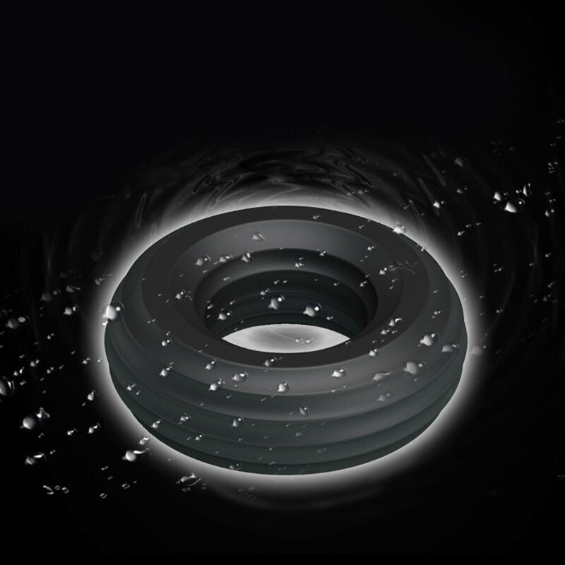 2 Stretchy Silicone Male Penis Enhancer Prolong Delay Sex Cock Ring for Men