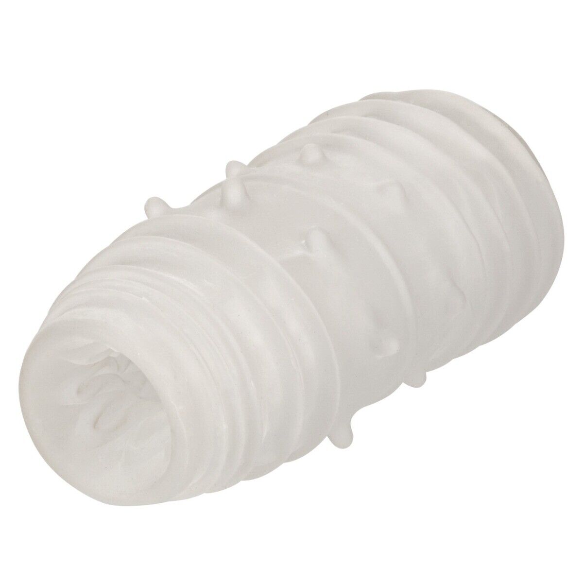 Boundless Reversible Clear Ribbed Stroker Male Masturbator Sleeve Sex Toy