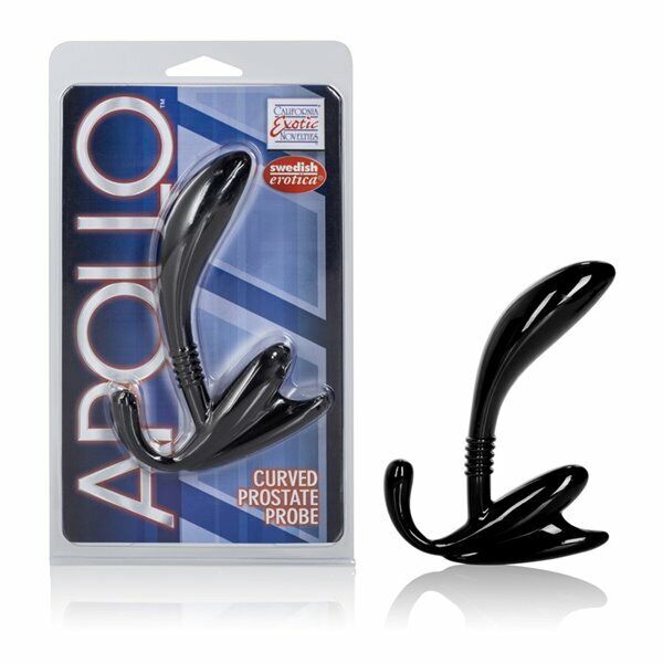 Apollo Curved Prostate Probe Men Male P-spot Massager Anal Butt Plug