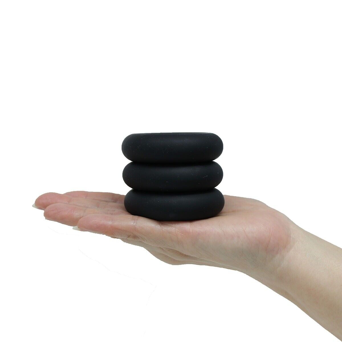 3 Stretchy Silicone Male Penis Enhancer Prolong Delay Sex Cock Ring for Men