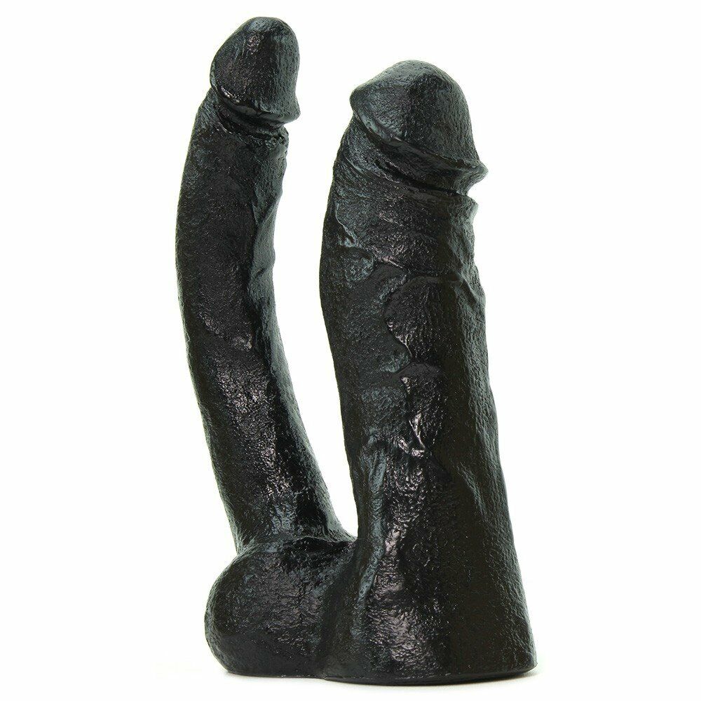 Vac-U-Lock Code Black Double Penetrator Dp Anal Sex Strap-on Attachment Dildo