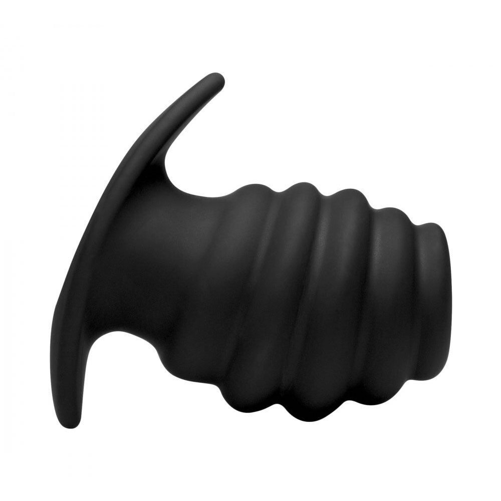 Silicone Ribbed Hollow Tunnel Butt Plug Stretcher Anal Play Sex Toys